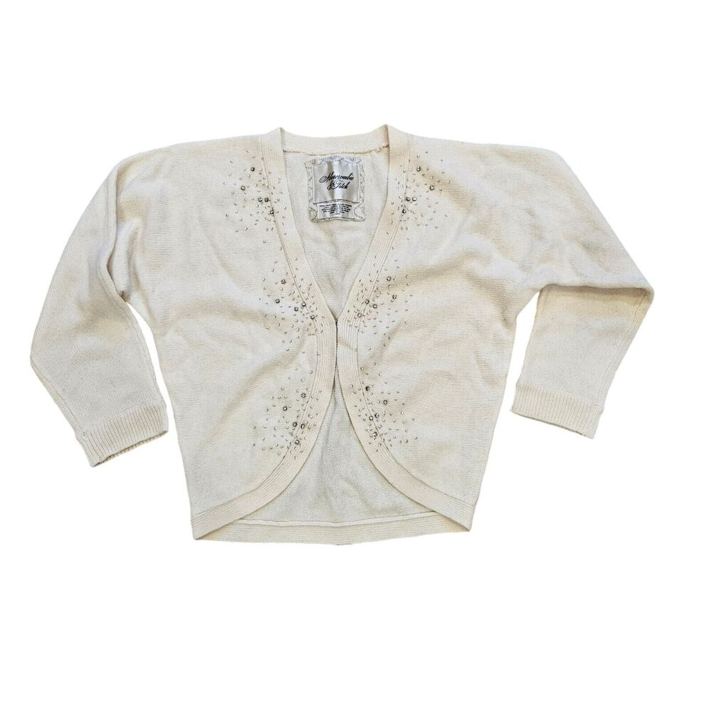 Abercrombie & Fitch Cream Cardigan